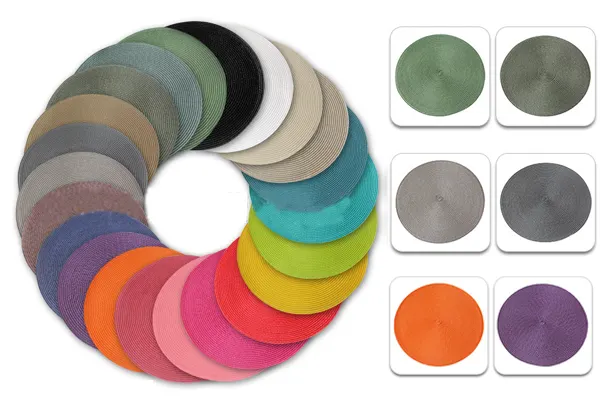 Disc Woven Ribbon Placemat ZJBZ001