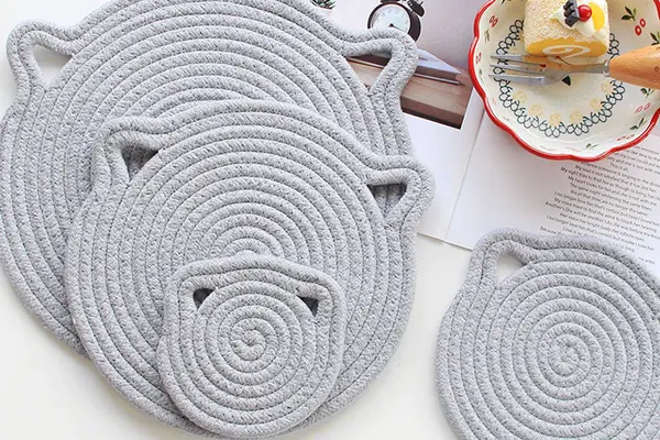 Disc Woven Ribbon Placemat ZJBZ002