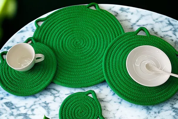 Disc Woven Ribbon Placemat ZJBZ002