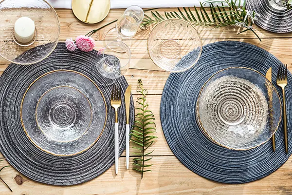 Disc Woven Ribbon Placemat ZJBZ003