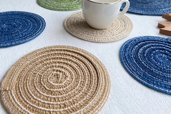 Disc Woven Ribbon Placemat ZJBZ003