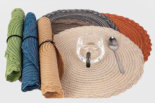 Disc Woven Ribbon Placemat ZJBZ004