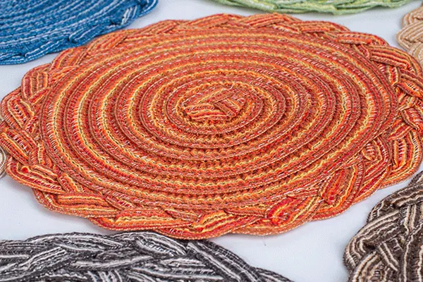 Disc Woven Ribbon Placemat ZJBZ004