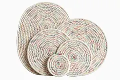 Disc Woven Ribbon Placemat ZJBZ005
