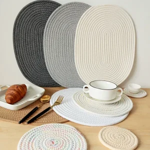 Disc Woven Ribbon Placemat ZJBZ005