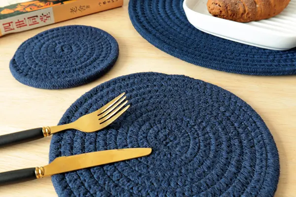 Disc Woven Ribbon Placemat ZJBZ005