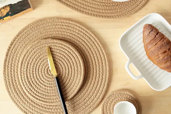 Disc Woven Ribbon Placemat ZJBZ005