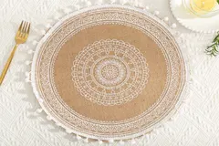 Disc Woven Ribbon Placemat ZJBZ006
