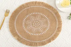 Disc Woven Ribbon Placemat ZJBZ006