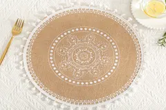 Disc Woven Ribbon Placemat ZJBZ006