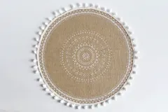 Disc Woven Ribbon Placemat ZJBZ007