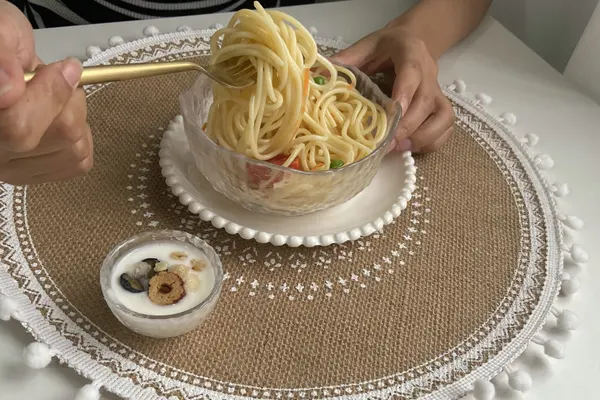 Disc Woven Ribbon Placemat ZJBZ007