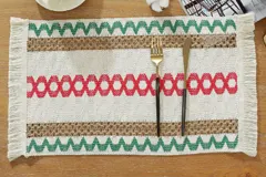 Disc Woven Ribbon Placemat ZJBZ008