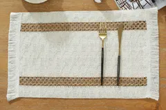 Disc Woven Ribbon Placemat ZJBZ008