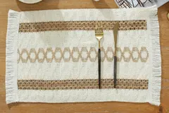 Disc Woven Ribbon Placemat ZJBZ008