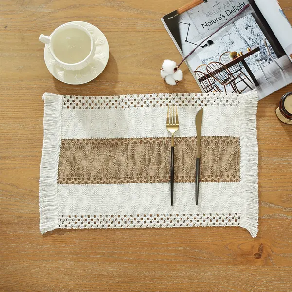 Disc Woven Ribbon Placemat ZJBZ008