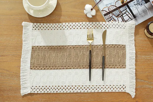 Disc Woven Ribbon Placemat ZJBZ008