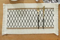Disc Woven Ribbon Placemat ZJBZ008