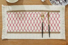 Disc Woven Ribbon Placemat ZJBZ008