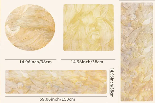 Gold-Embossed Placemats ZJ005FL
