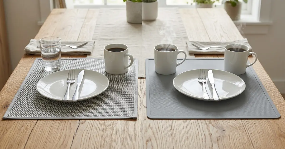 PVC Placemats vs Silicone Placemats
